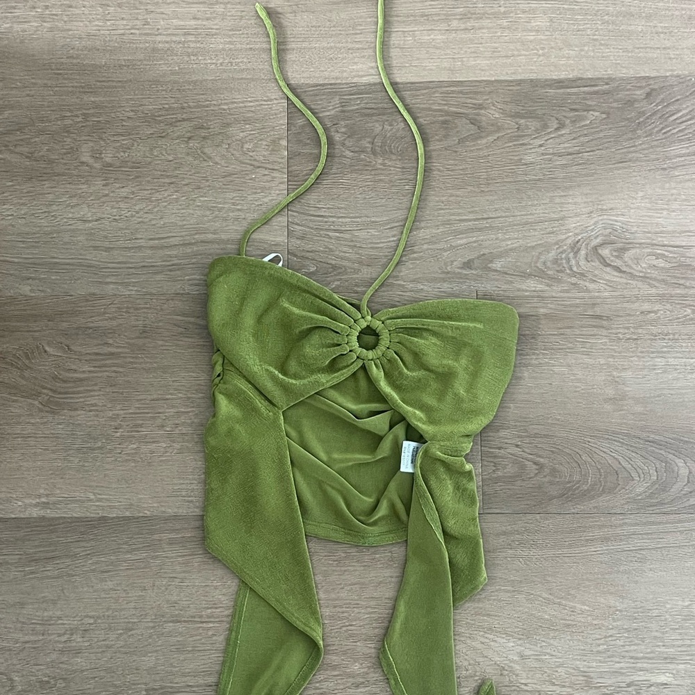 Princess Polly Olive Halter Top